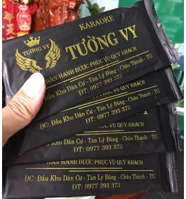 Khăn ướt bao bì in lụa mẫu 03