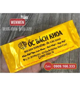 Khăn Lạnh Ốc Bách Khoa - 600đ  (Giấy USA 65g 24x28)