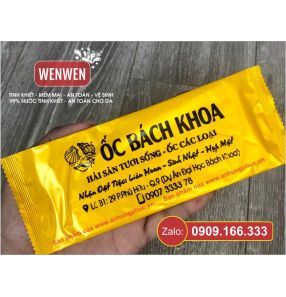 Khăn Lạnh Ốc Bách Khoa - 600đ  (Giấy USA 65g 24x28)